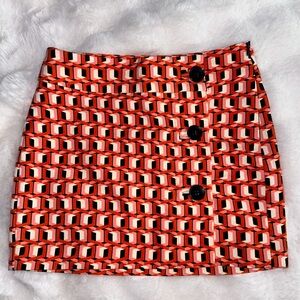 Bershka Button Mini Skirt